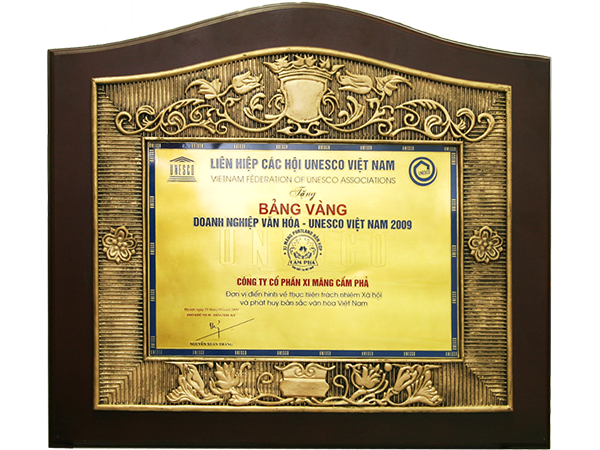 Bảng vàng doanh nghiệp văn hóa-unesco việt nam 2009